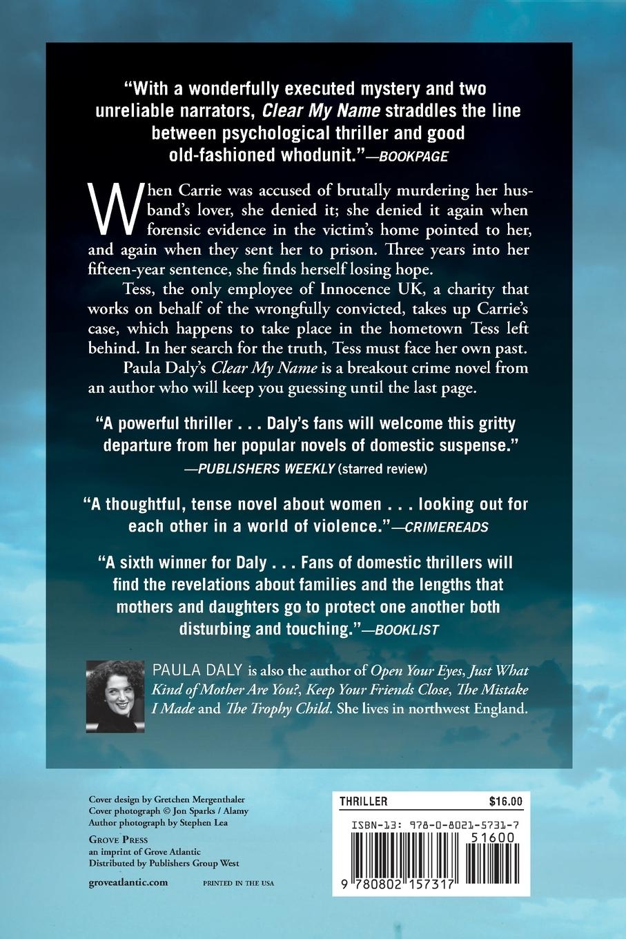 Rückseitencover Clear My Name