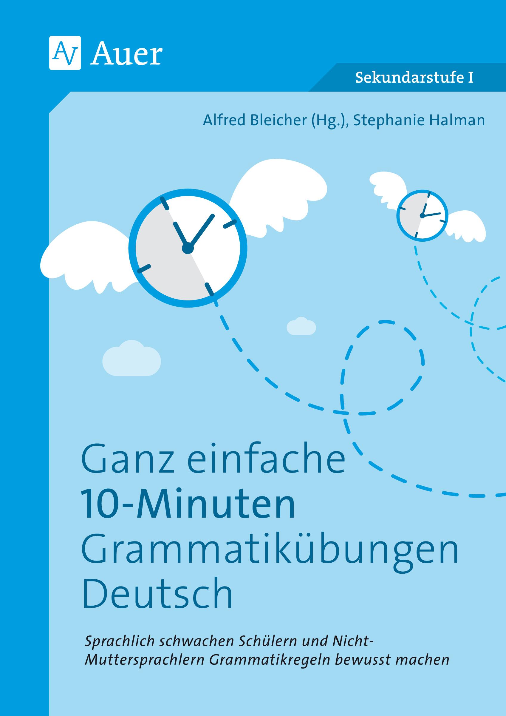 Vorderes Coverbild Ganz einfache 10-Minuten-Grammatikübungen Deutsch