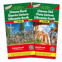 Vorderes Coverbild Litauen, Autokarten Set 1:150.000