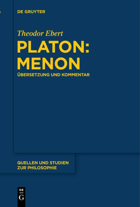 Vorderes Coverbild Platon: Menon