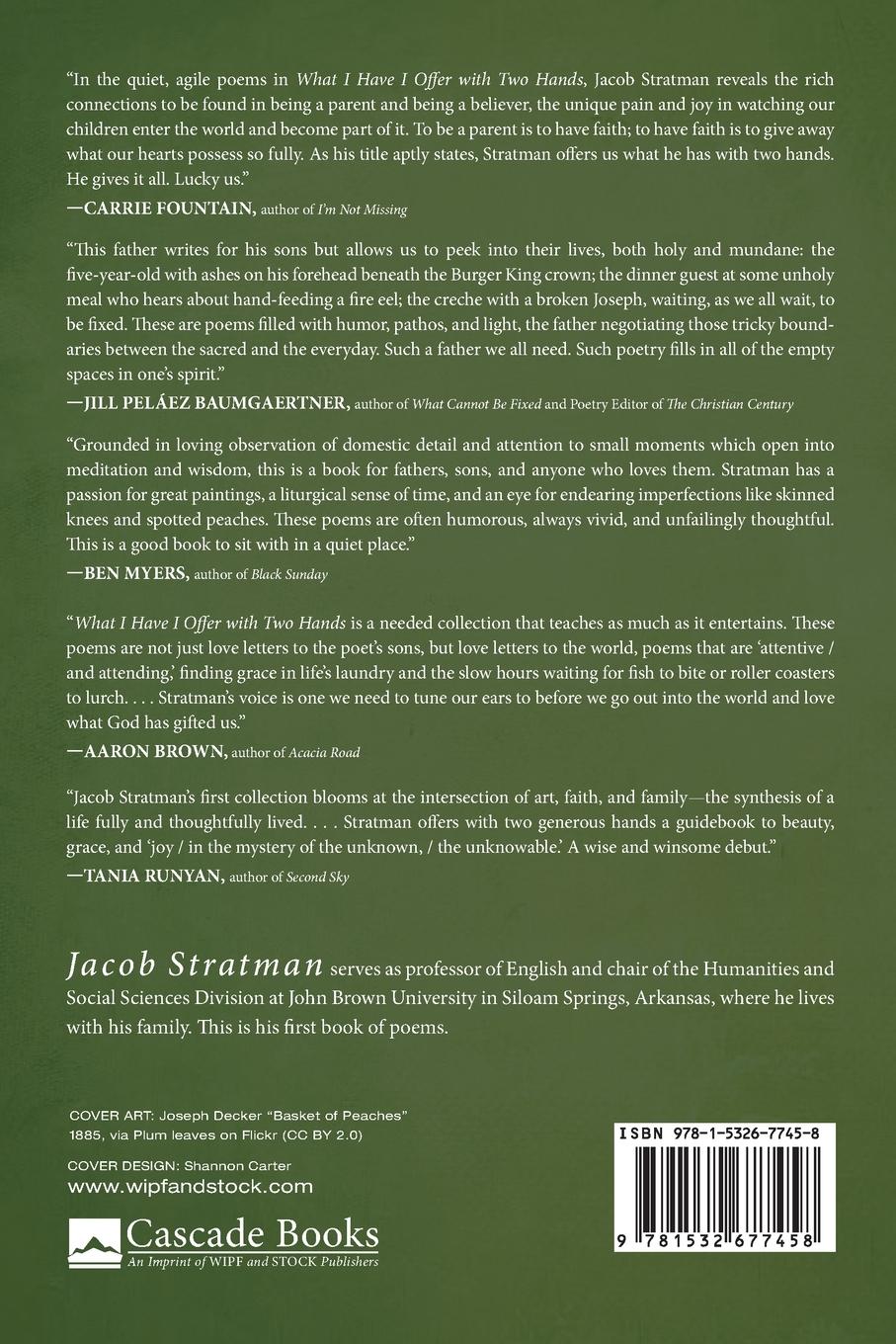 Rückseitencover What I Have I Offer with Two Hands