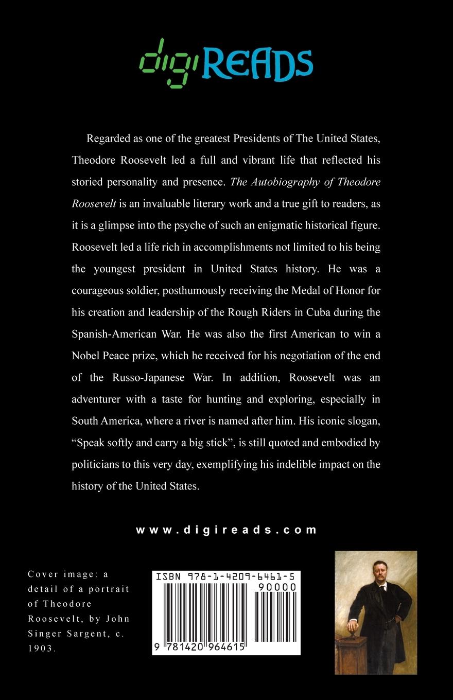 Rückseitencover The Autobiography of Theodore Roosevelt