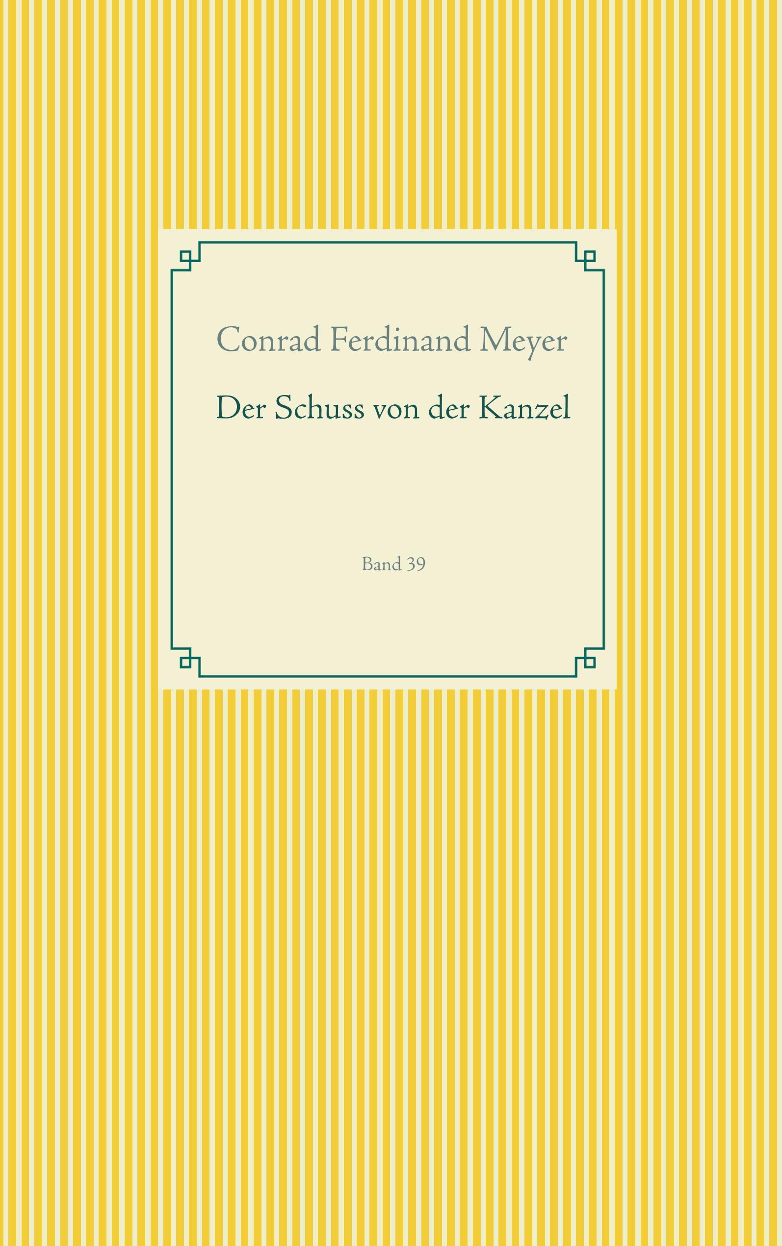 Vorderes Coverbild Der Schuss von der Kanzel