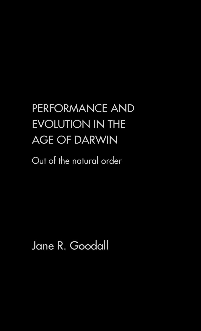 Vorderes Coverbild Performance and Evolution in the Age of Darwin