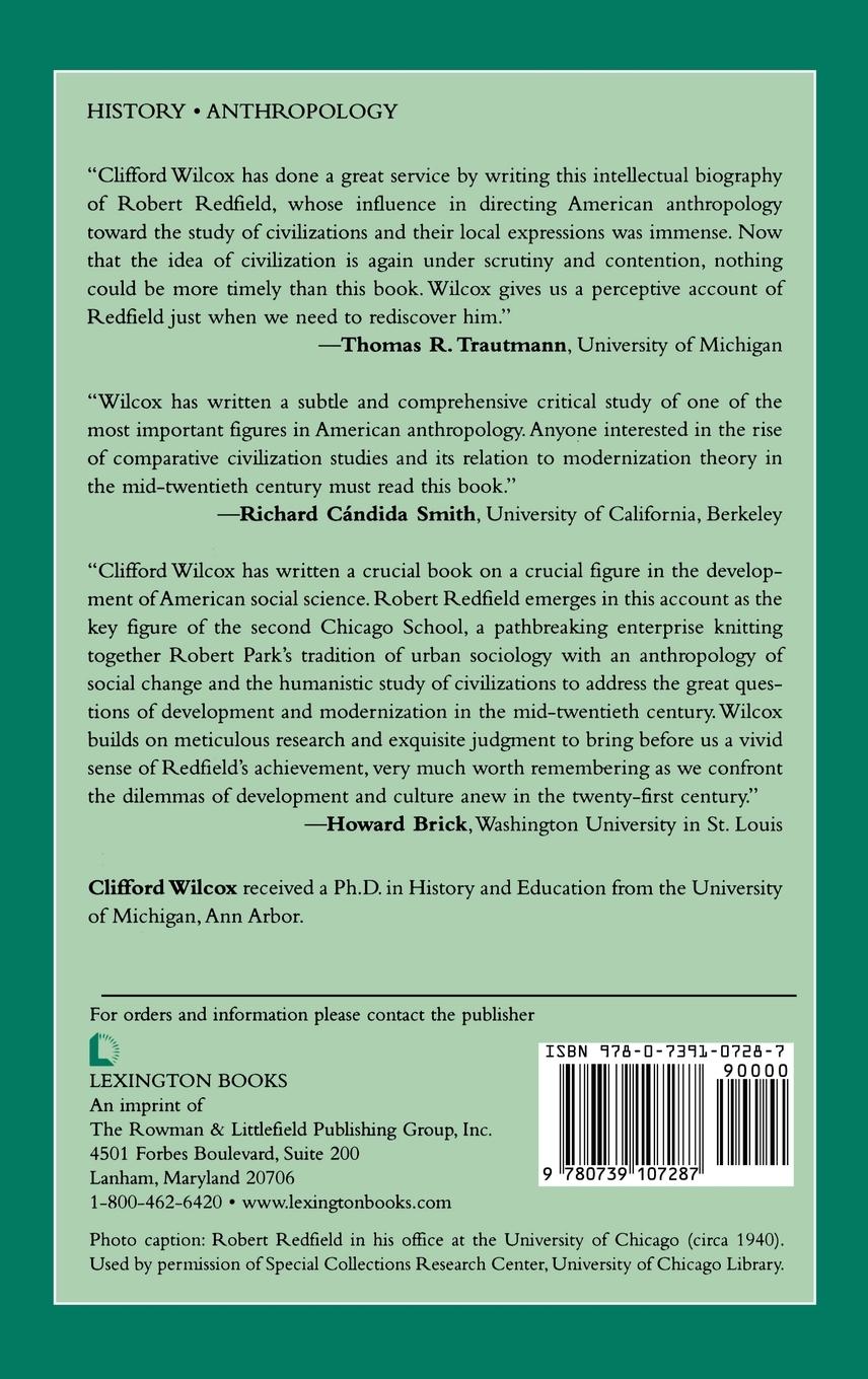 Rückseitencover Robert Redfield and the Development of American Anthropology