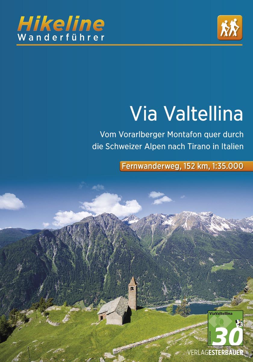 Vorderes Coverbild Wanderführer Via Valtellina