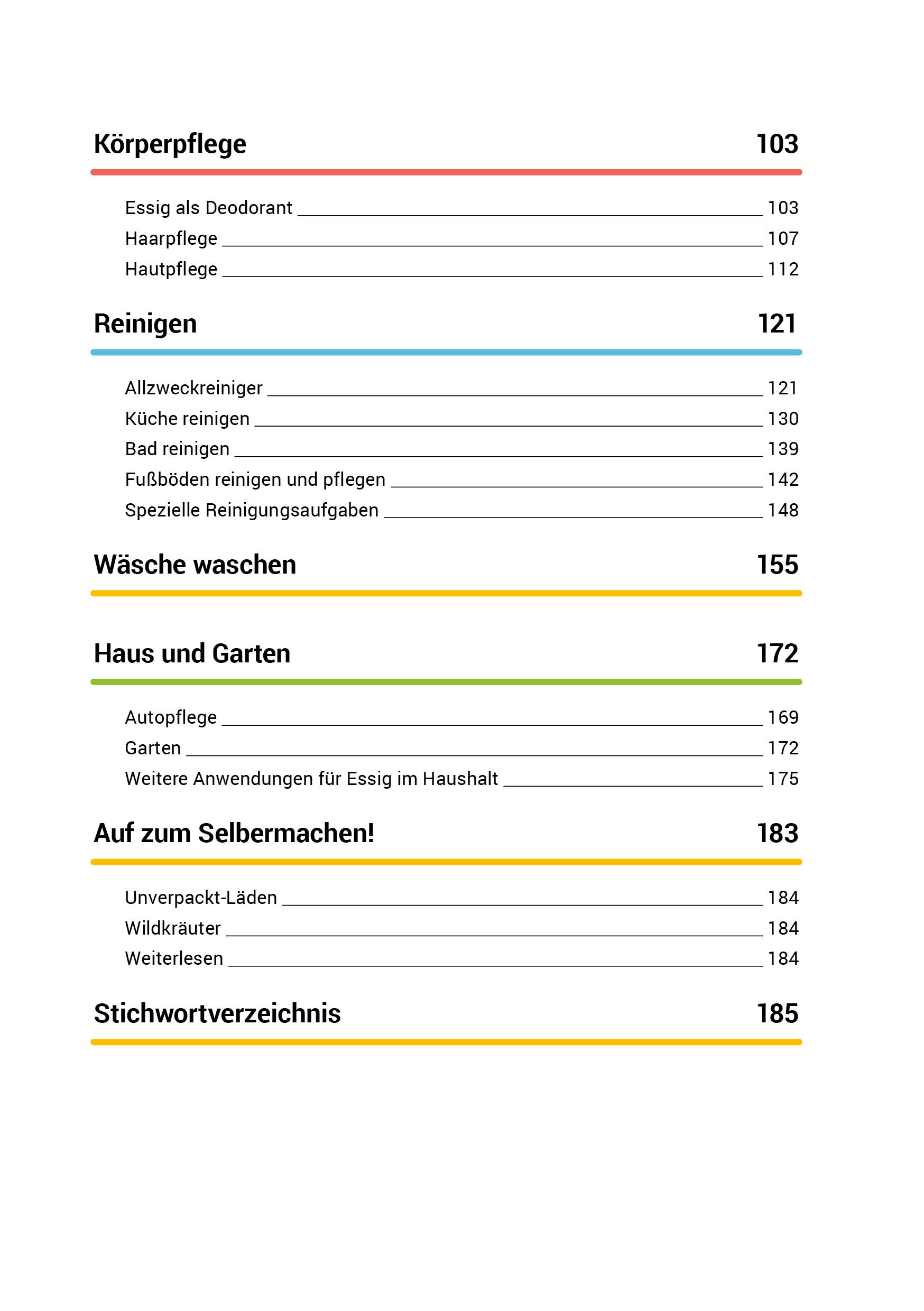 Beispielinhalt (Bild) Das Essig-Handbuch