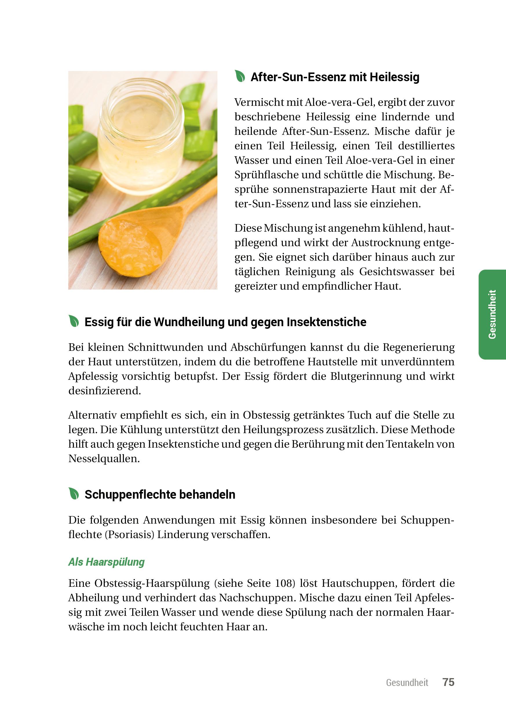 Beispielinhalt (Bild) Das Essig-Handbuch