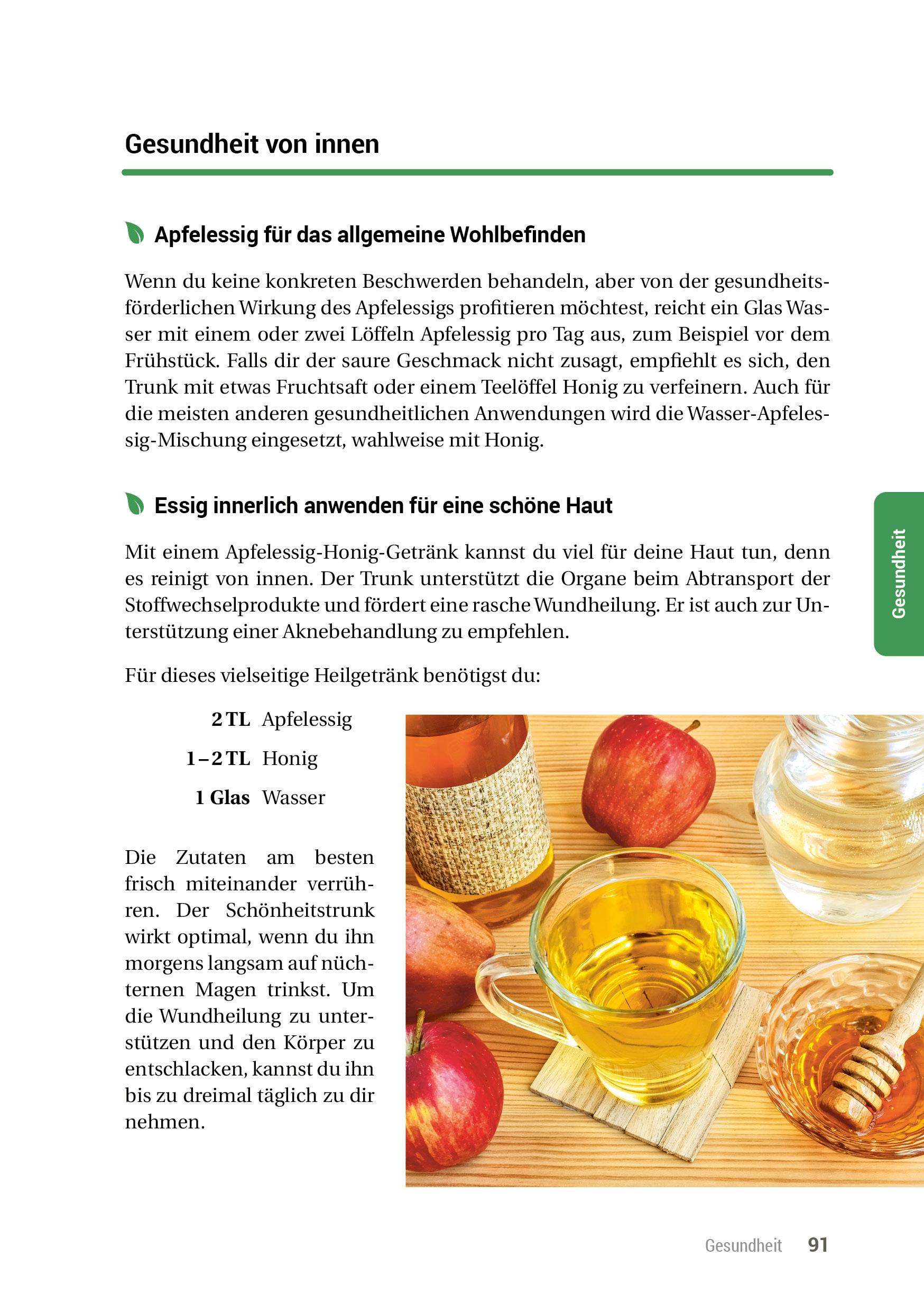 Beispielinhalt (Bild) Das Essig-Handbuch
