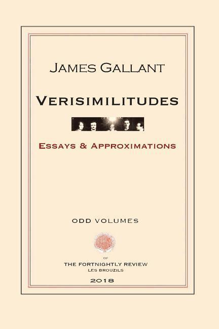 Vorderes Coverbild Verisimilitudes: Essays and Approximations