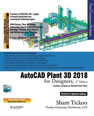 Vorderes Coverbild AutoCAD Plant 3D 2018 for Designers