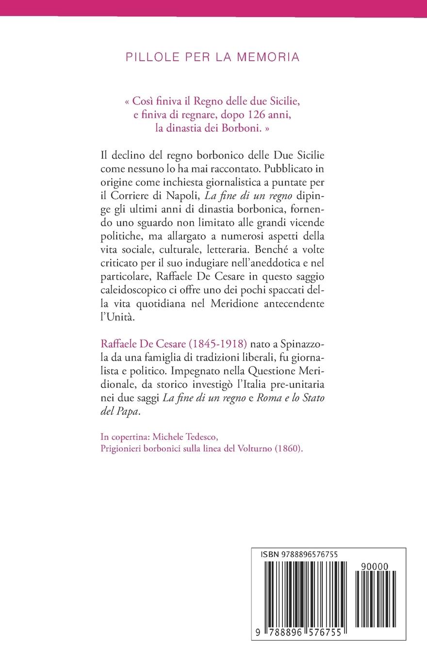 Rückseitencover De Cesare, R: Fine di un regno. Vol. II