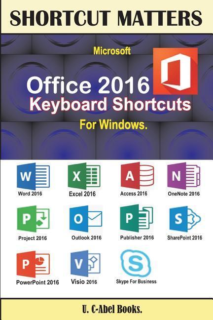 Vorderes Coverbild Microsoft Office 2016 Keyboard Shortcuts For Windows