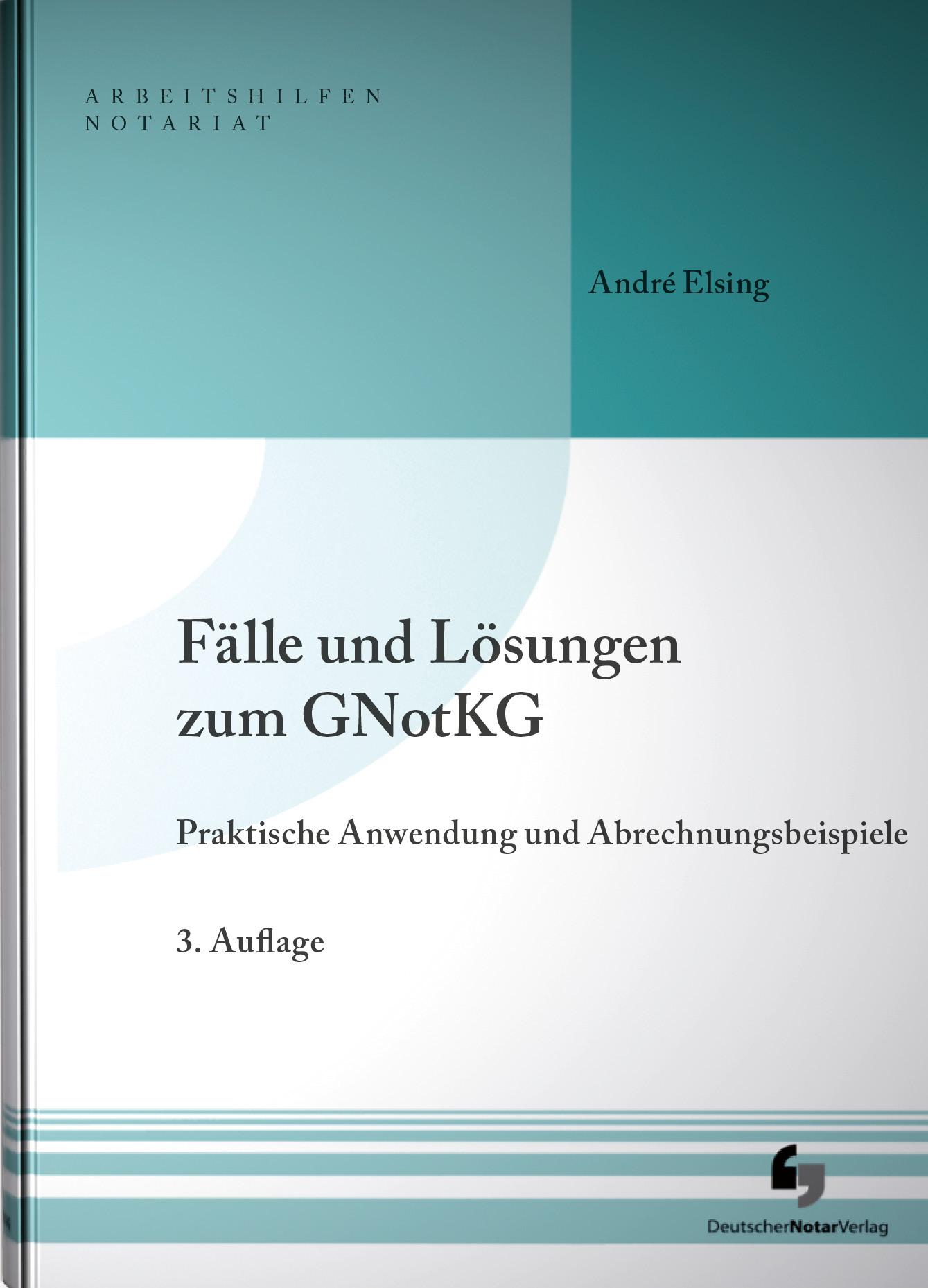 Vorderes Coverbild Fälle und Lösungen zum GNotKG