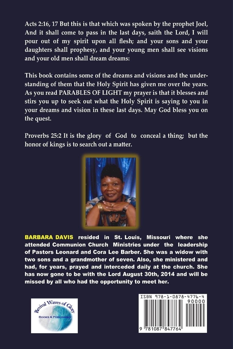 Rückseitencover Parables of Light