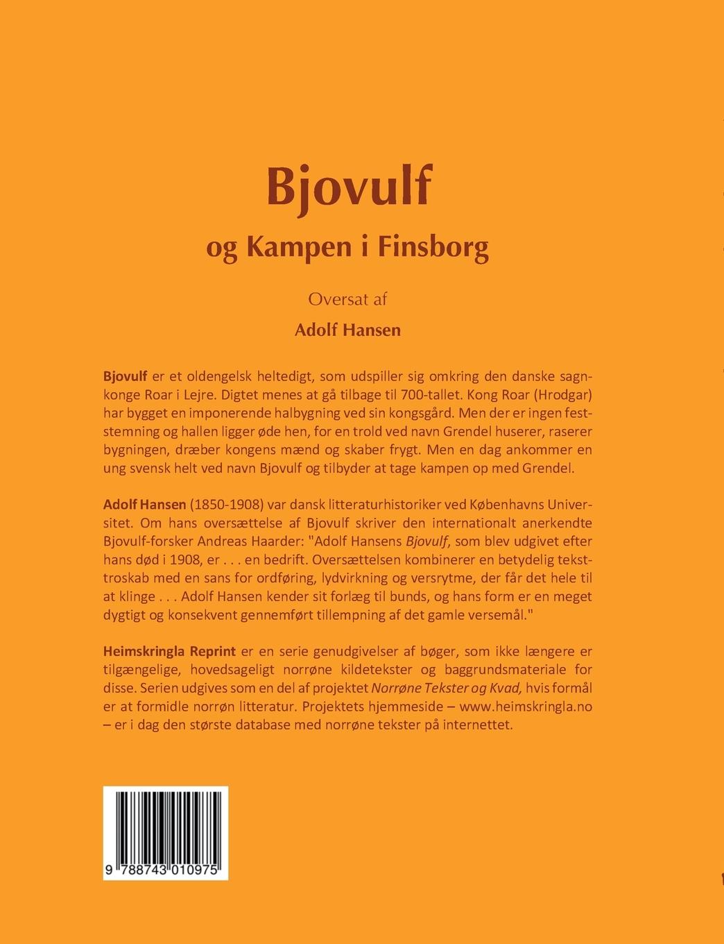 Rückseitencover Bjovulf