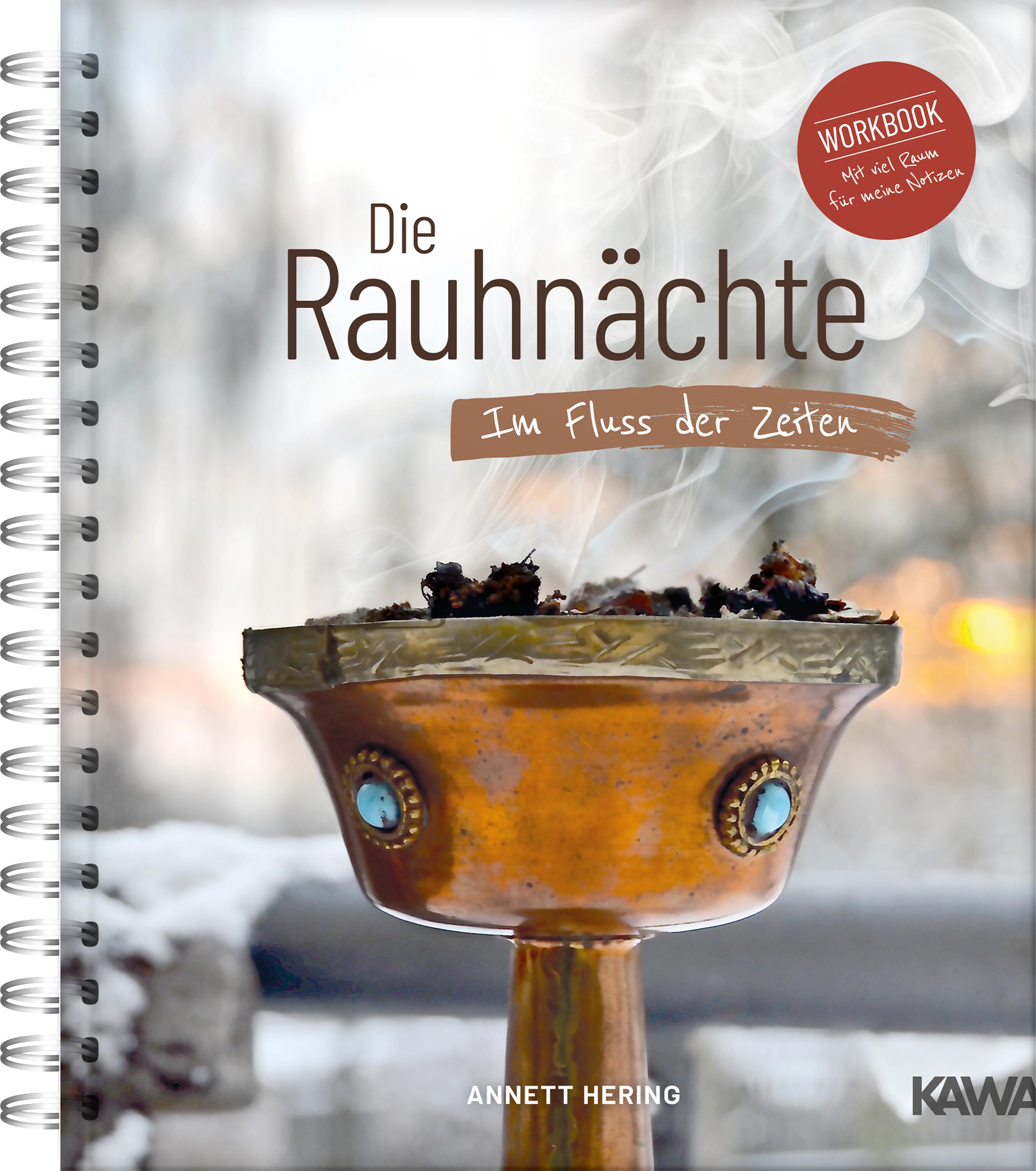 Vorderes Coverbild Die Rauhnächte - Im Fluss der Zeiten: Ein Workbook für die 12 heiligen Nächte mit viel Raum für eigene Notizen