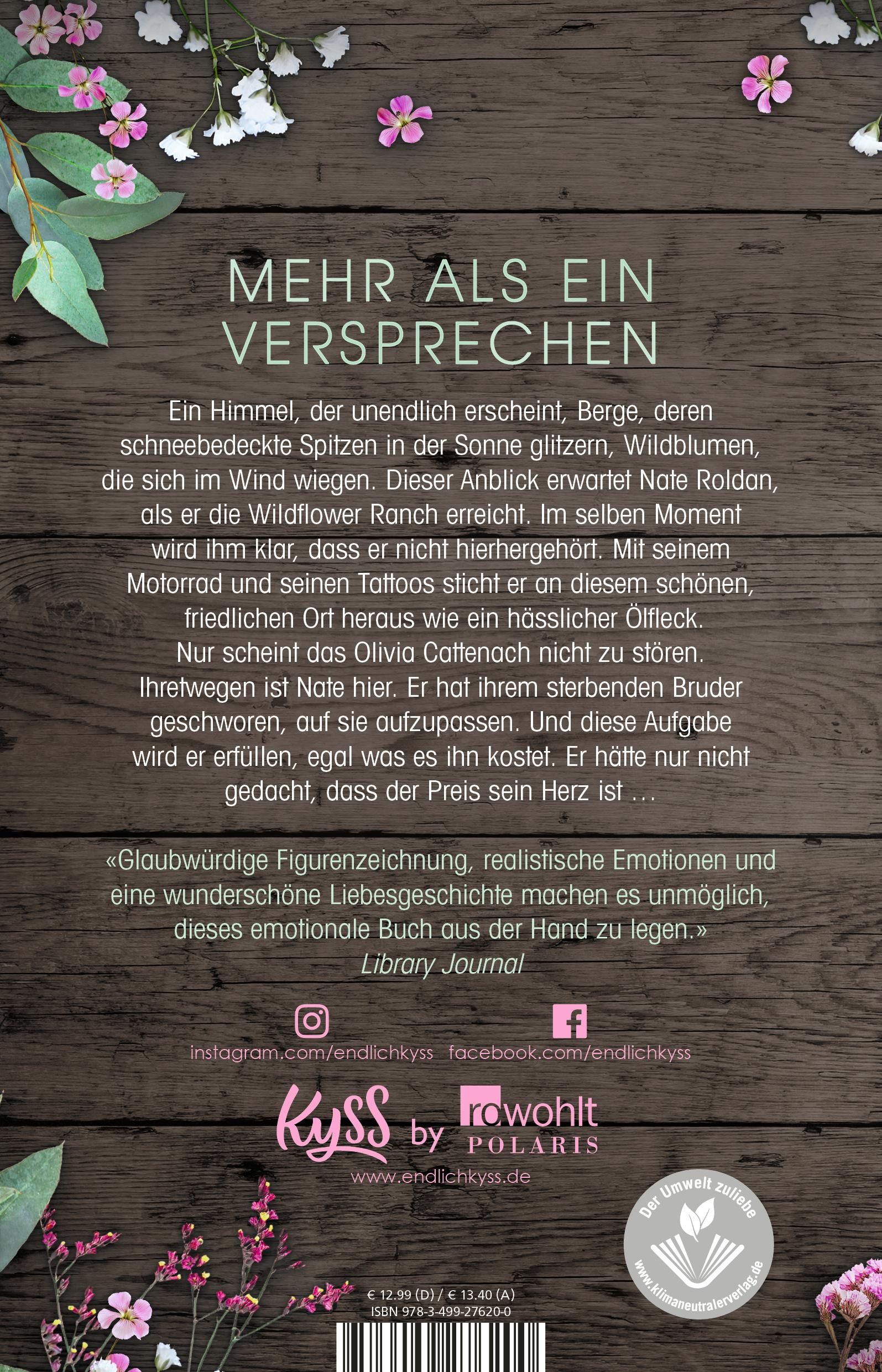 Rückseitencover Wildflower Summer - In deinen Armen