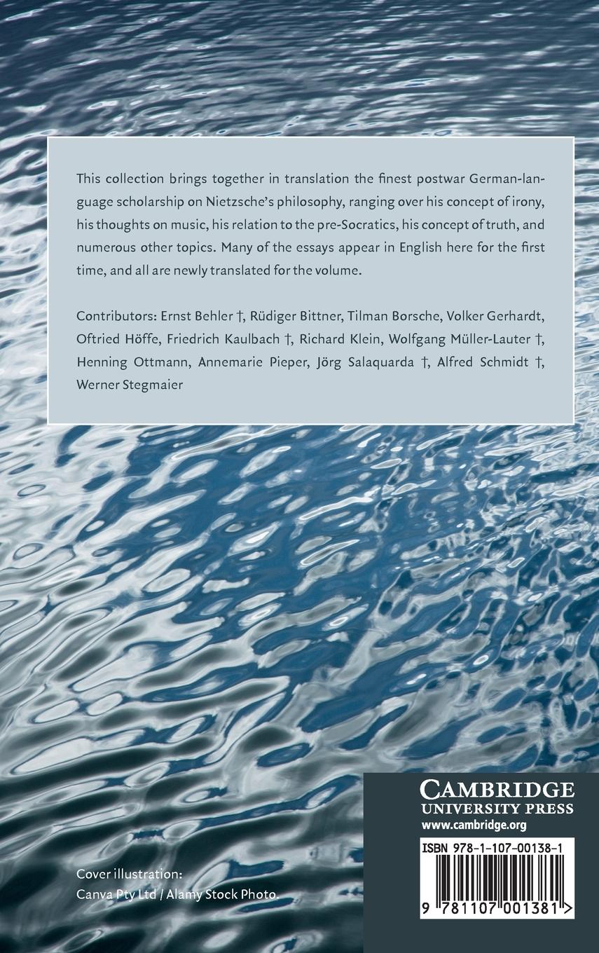 Rückseitencover Nietzsche as German Philosopher
