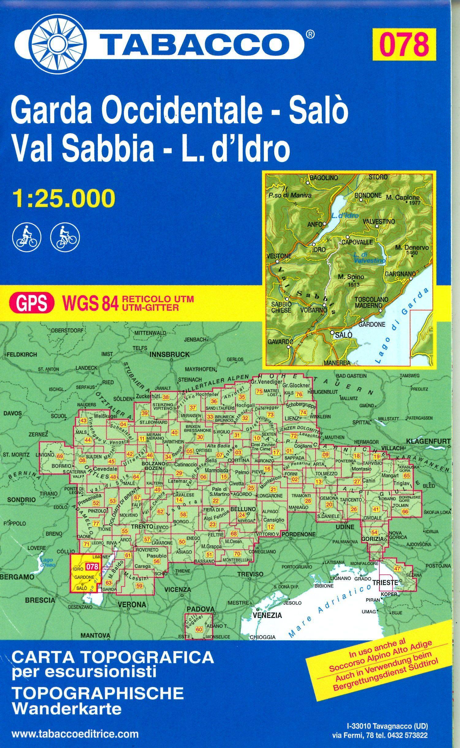 Vorderes Coverbild Garda Occidentale 1:25000