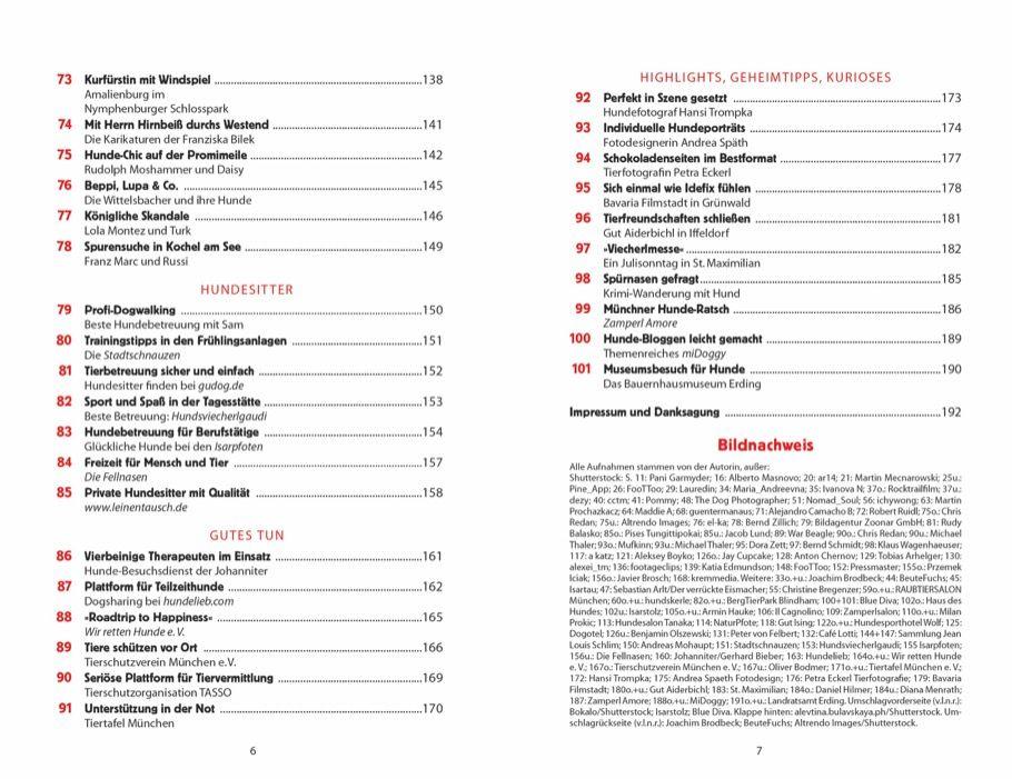 Beispielinhalt (Bild) 101 Sachen machen mit Hund - Alles, was ihr in & um München erlebt haben müsst