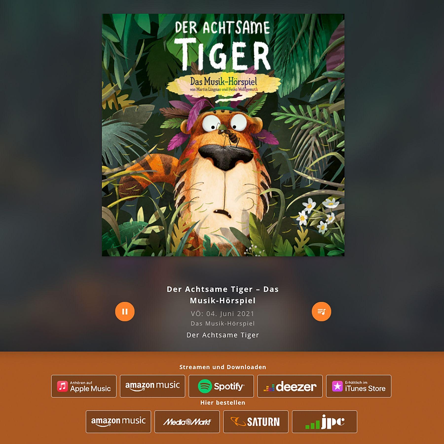 Beispielinhalt (Bild) Der Achtsame Tiger