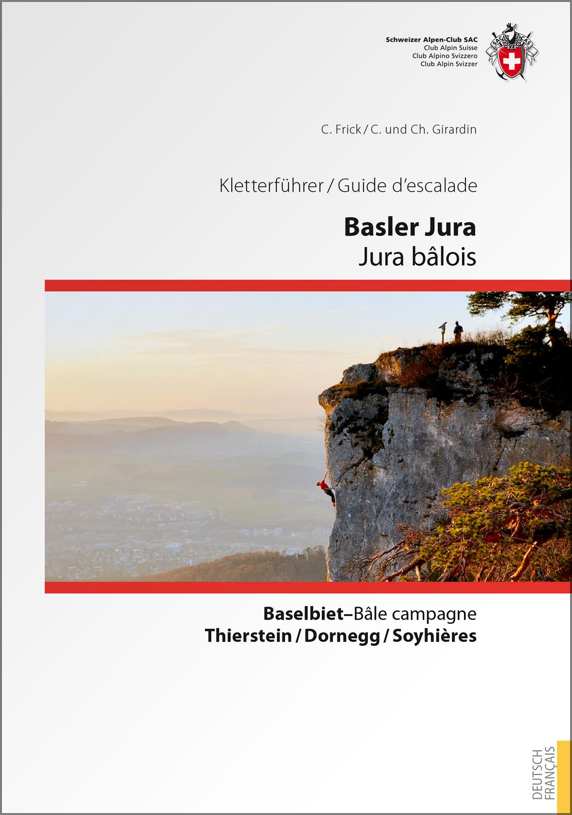 Vorderes Coverbild Kletterführer Basler Jura / Guide d'escalade Jura bâlois