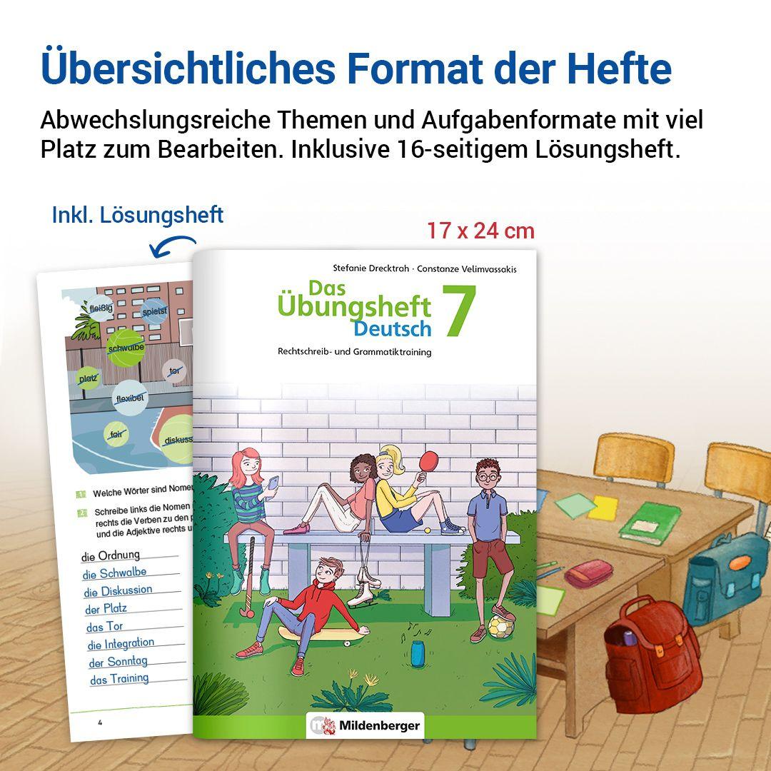 Beispielinhalt (Bild) Das Übungsheft Deutsch 7