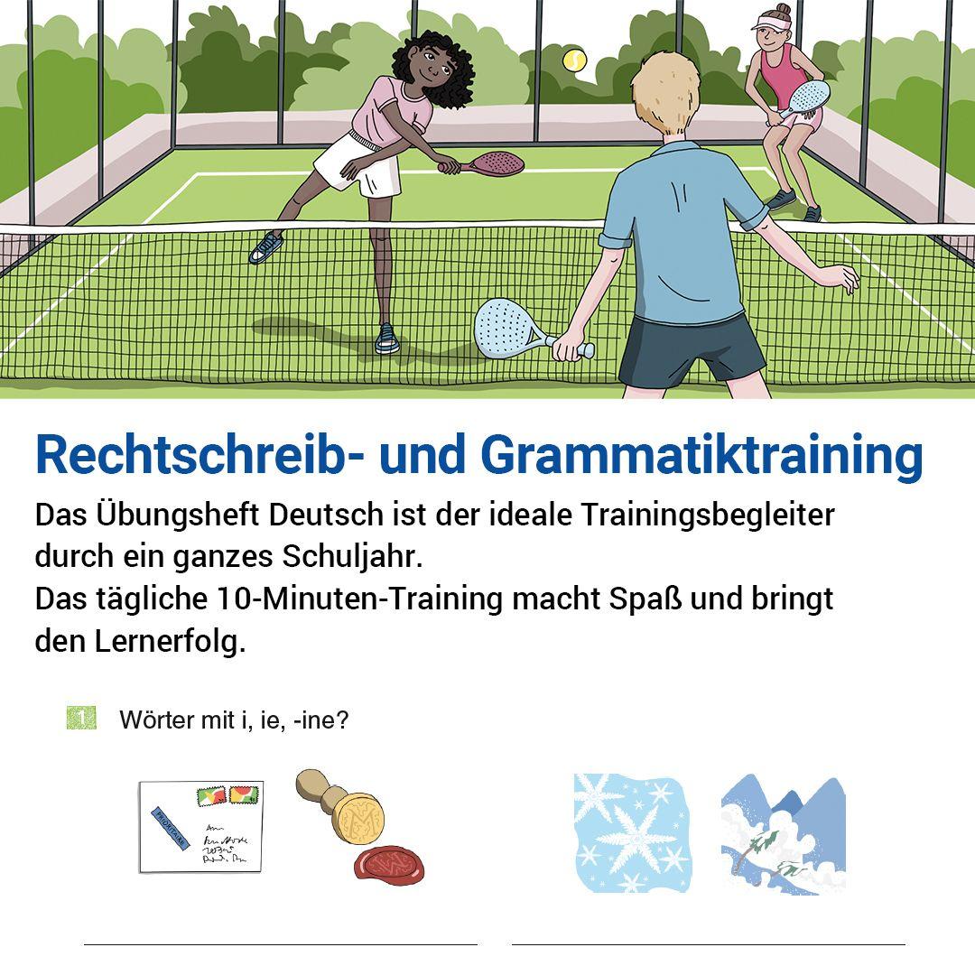 Beispielinhalt (Bild) Das Übungsheft Deutsch 7