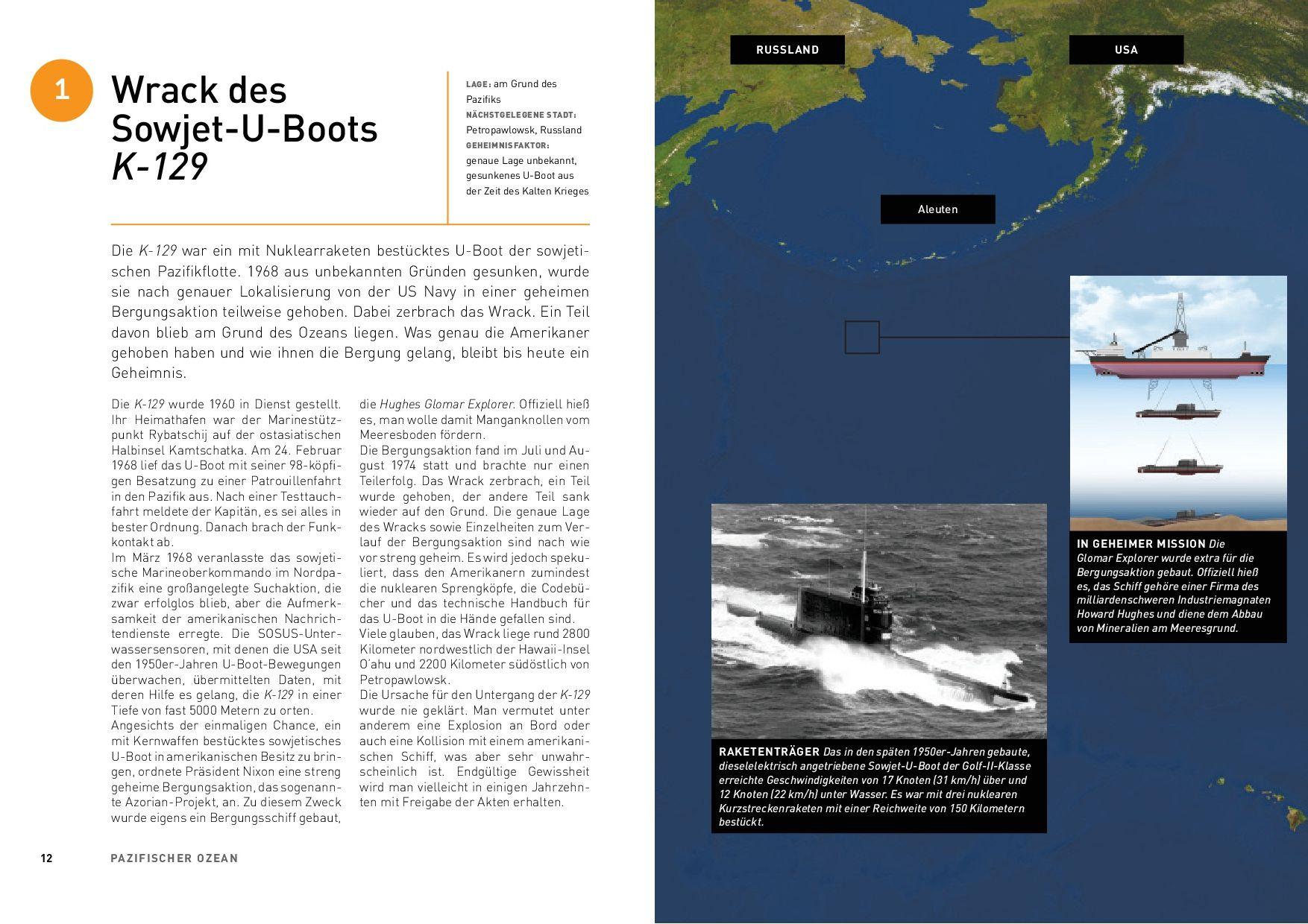 Beispielinhalt (Bild) Die 100 geheimsten Orte der Welt