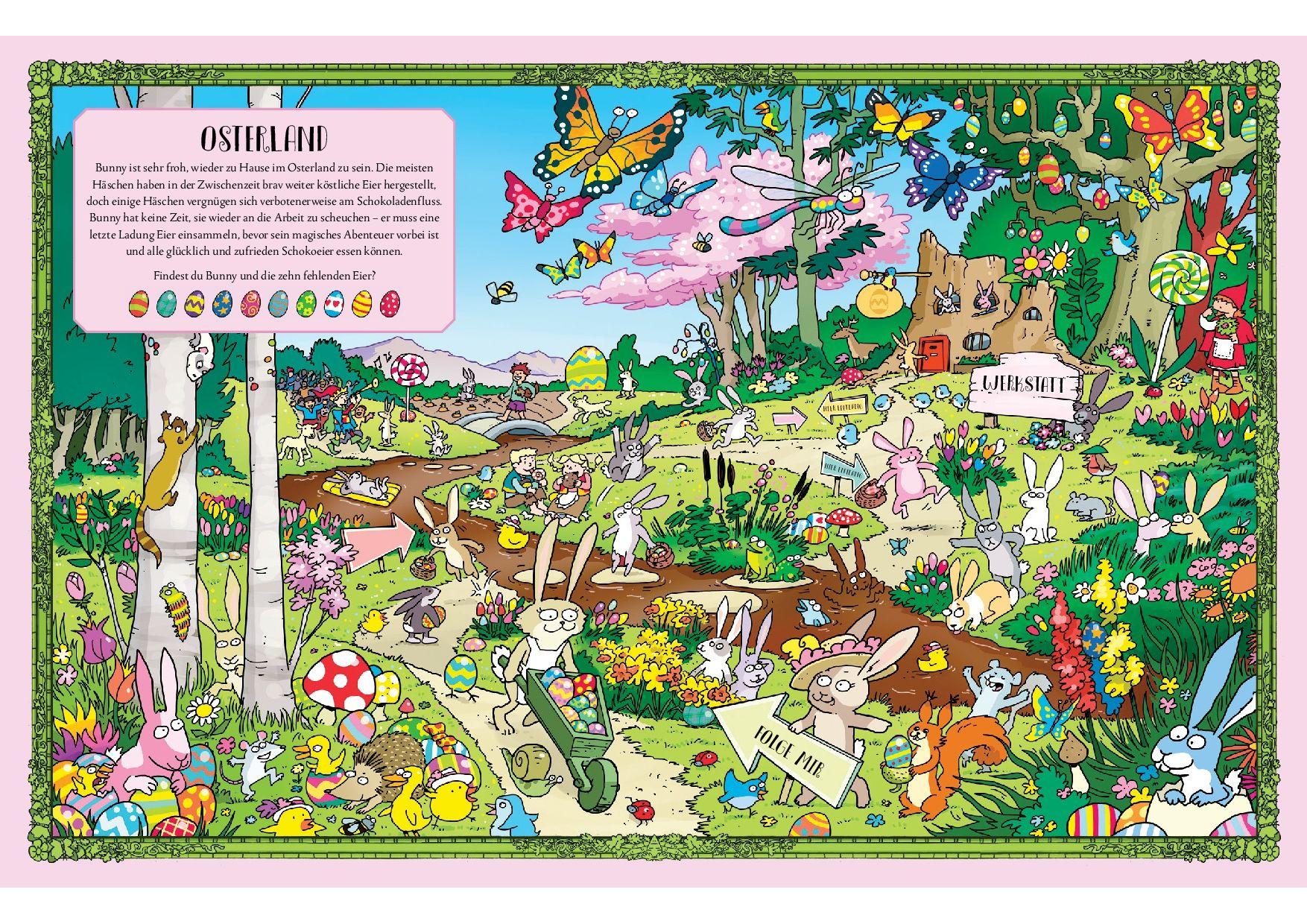 Beispielinhalt (Bild) Finde den Osterhasen