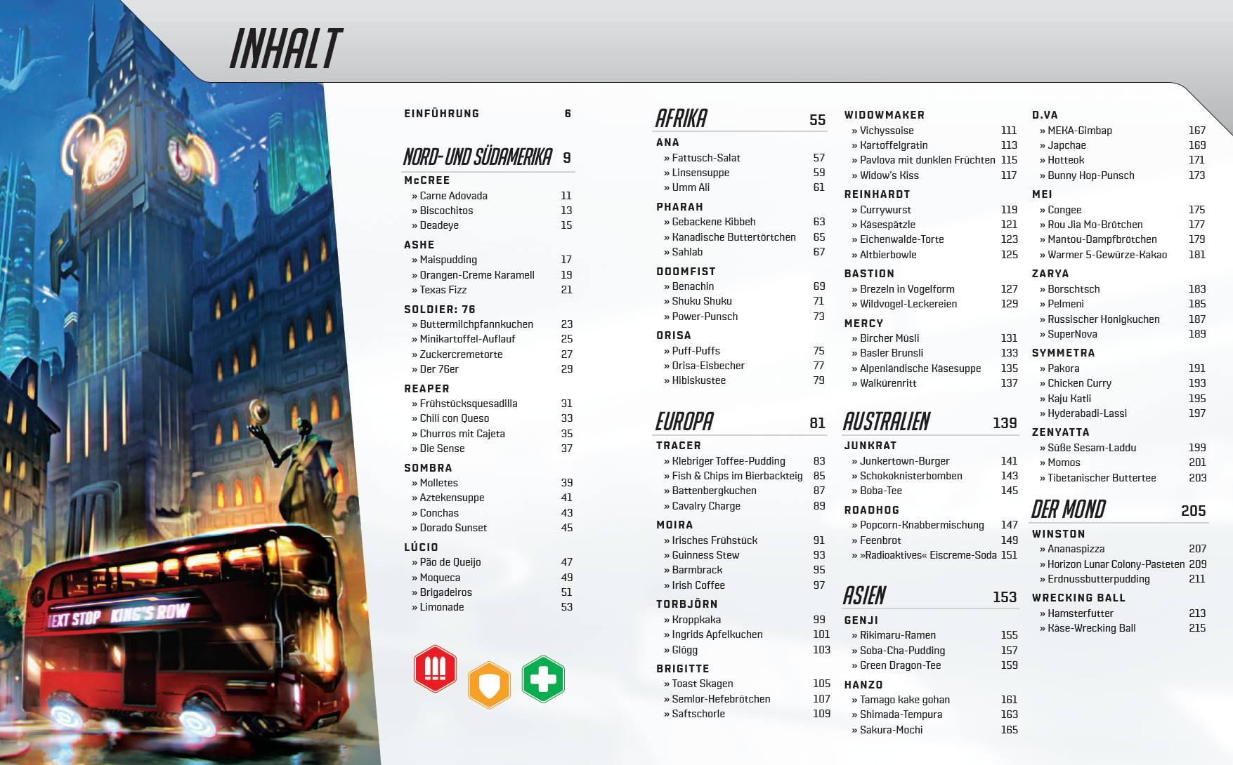 Beispielinhalt (Bild) Overwatch: Das offizielle Kochbuch