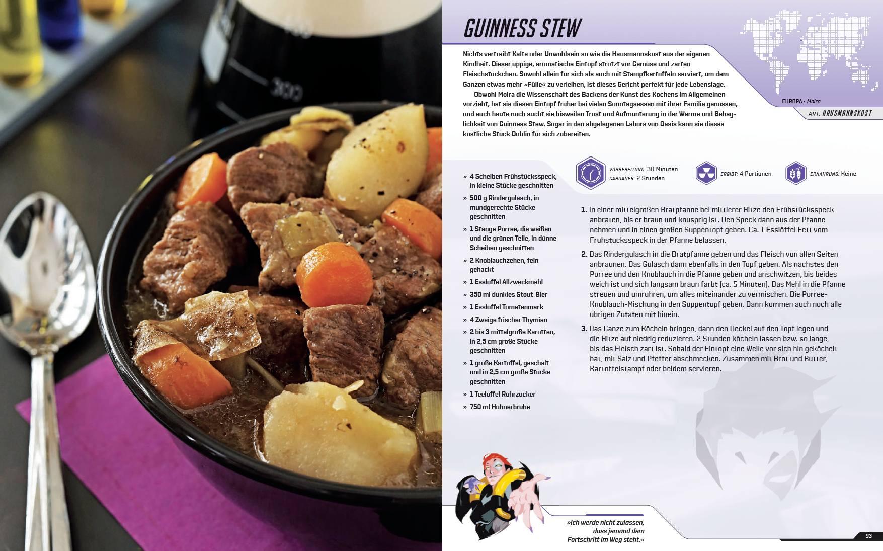 Beispielinhalt (Bild) Overwatch: Das offizielle Kochbuch