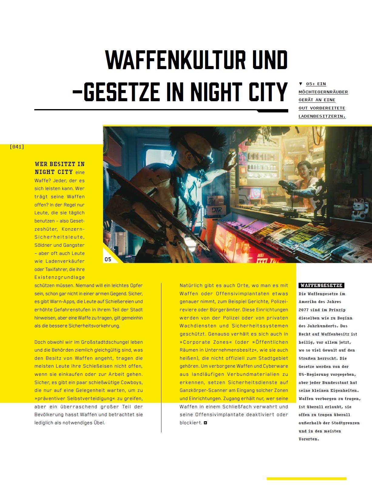 Beispielinhalt (Bild) Die Welt von Cyberpunk 2077