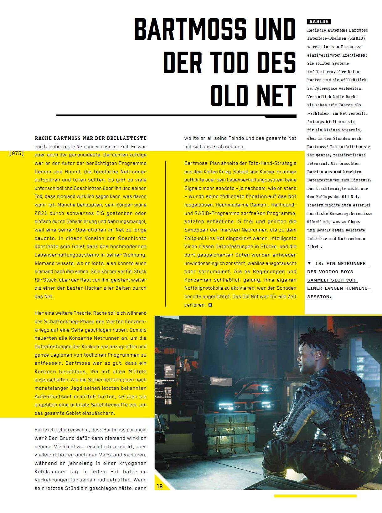 Beispielinhalt (Bild) Die Welt von Cyberpunk 2077