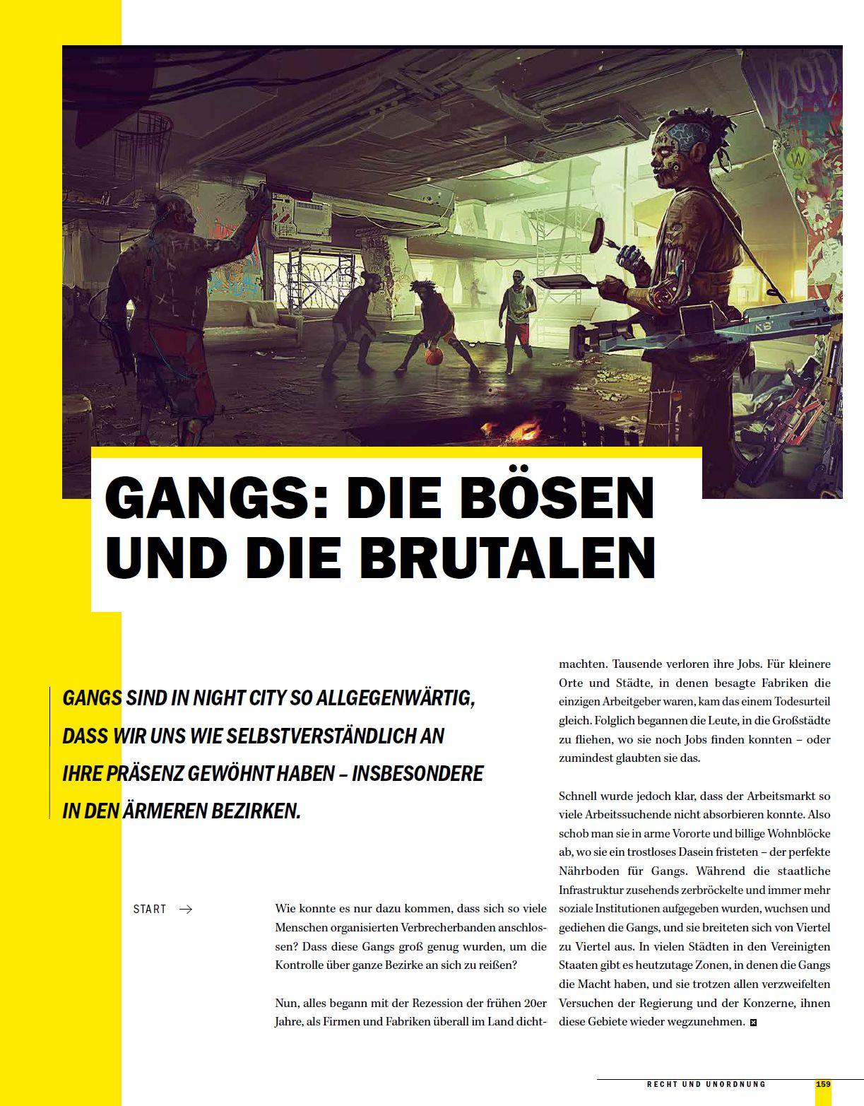 Beispielinhalt (Bild) Die Welt von Cyberpunk 2077