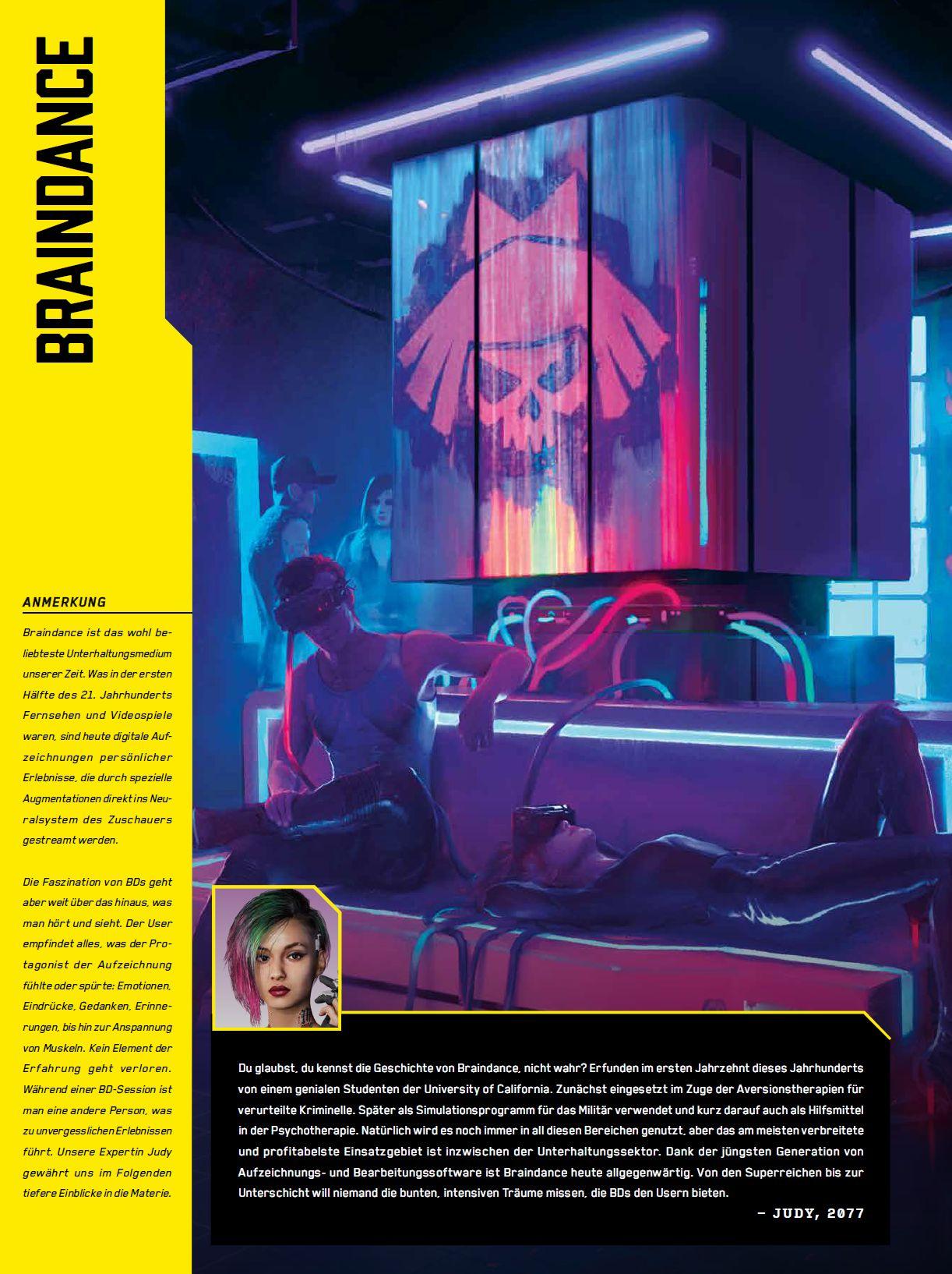 Beispielinhalt (Bild) Die Welt von Cyberpunk 2077