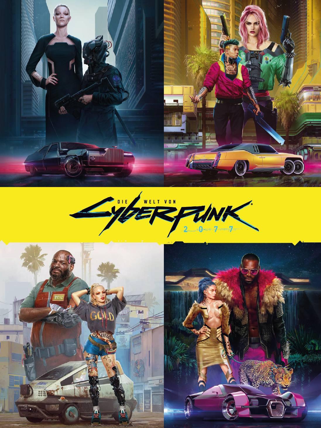 Vorderes Coverbild Die Welt von Cyberpunk 2077