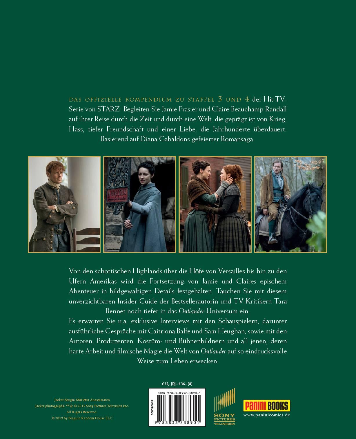 Rückseitencover Hinter den Kulissen von Outlander: Die TV-Serie