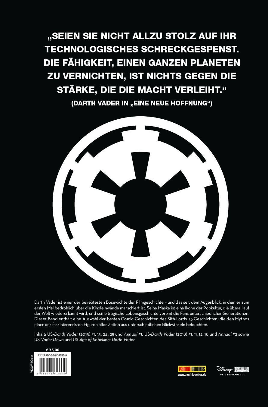 Rückseitencover Star Wars: Darth Vader Anthologie
