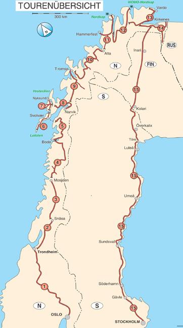 Beispielinhalt (Bild) Mit dem Wohnmobil nach Norwegen. Teil 2: Der Norden