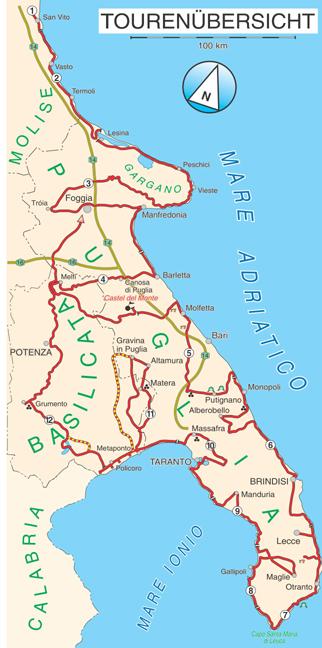 Beispielinhalt (Bild) Mit dem Wohnmobil  nach Süd-Italien. Teil 1: Der Osten