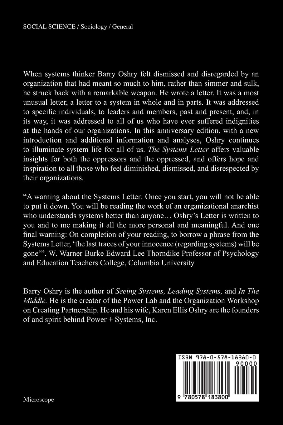 Rückseitencover The Systems Letter