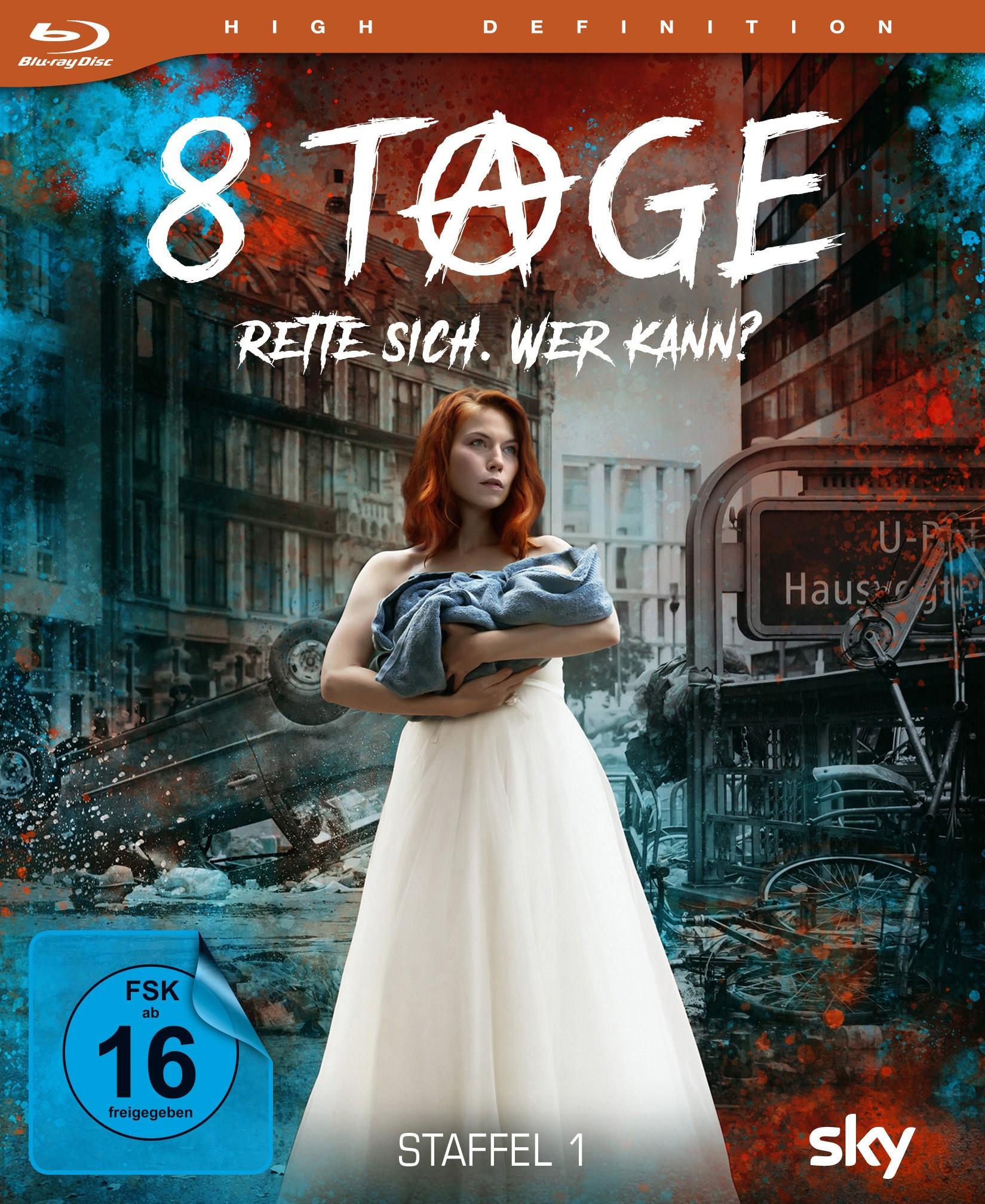 Vorderes Coverbild 8 Tage - Rette sich. Wer kann?