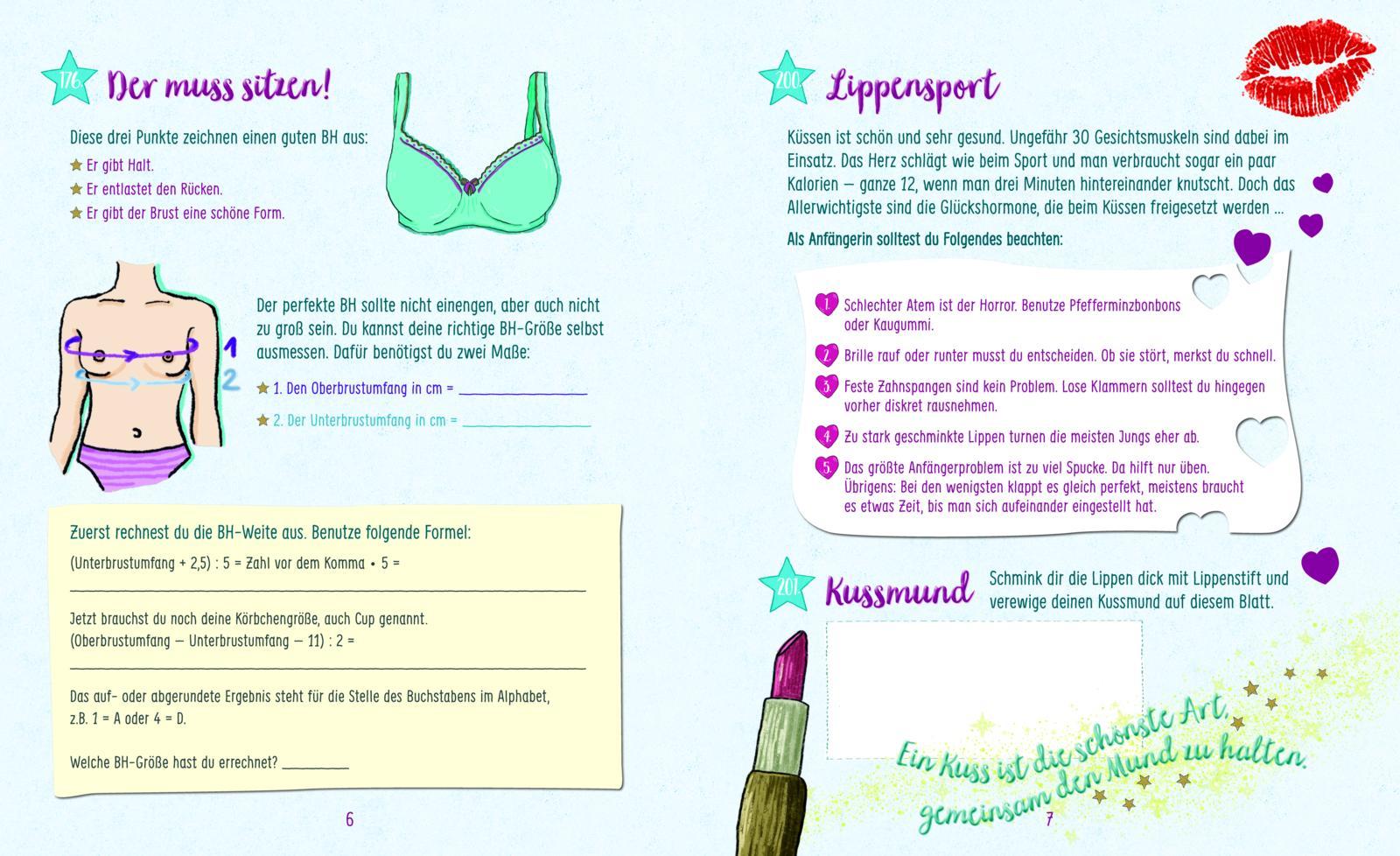 Beispielinhalt (Bild) Dein Mädchenbuch: Lovebook