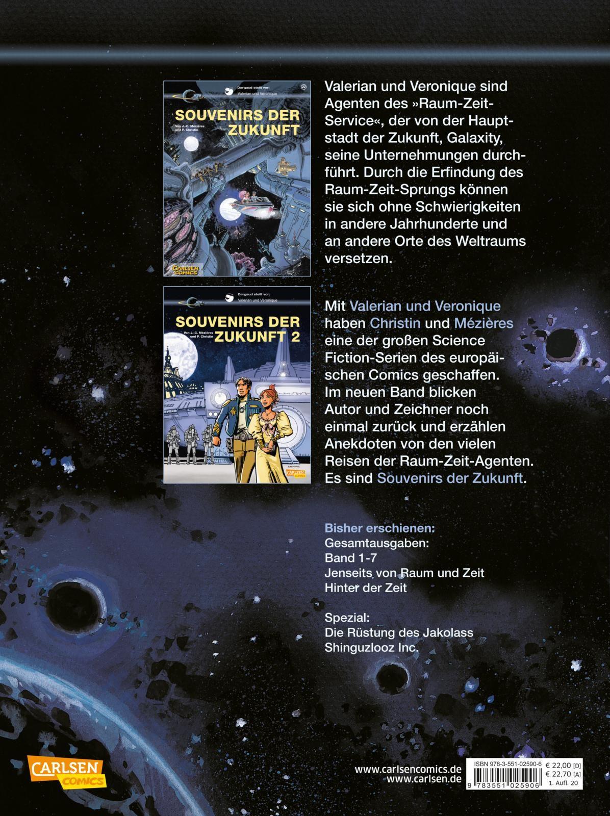 Rückseitencover Valerian und Veronique: Hinter der Zeit