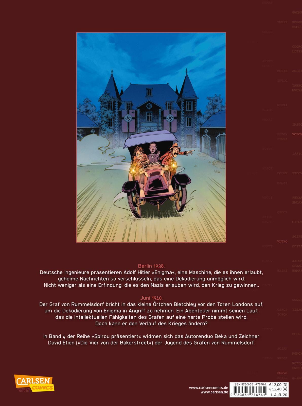 Rückseitencover Spirou präsentiert 4: Rummelsdorf 1: Enigma