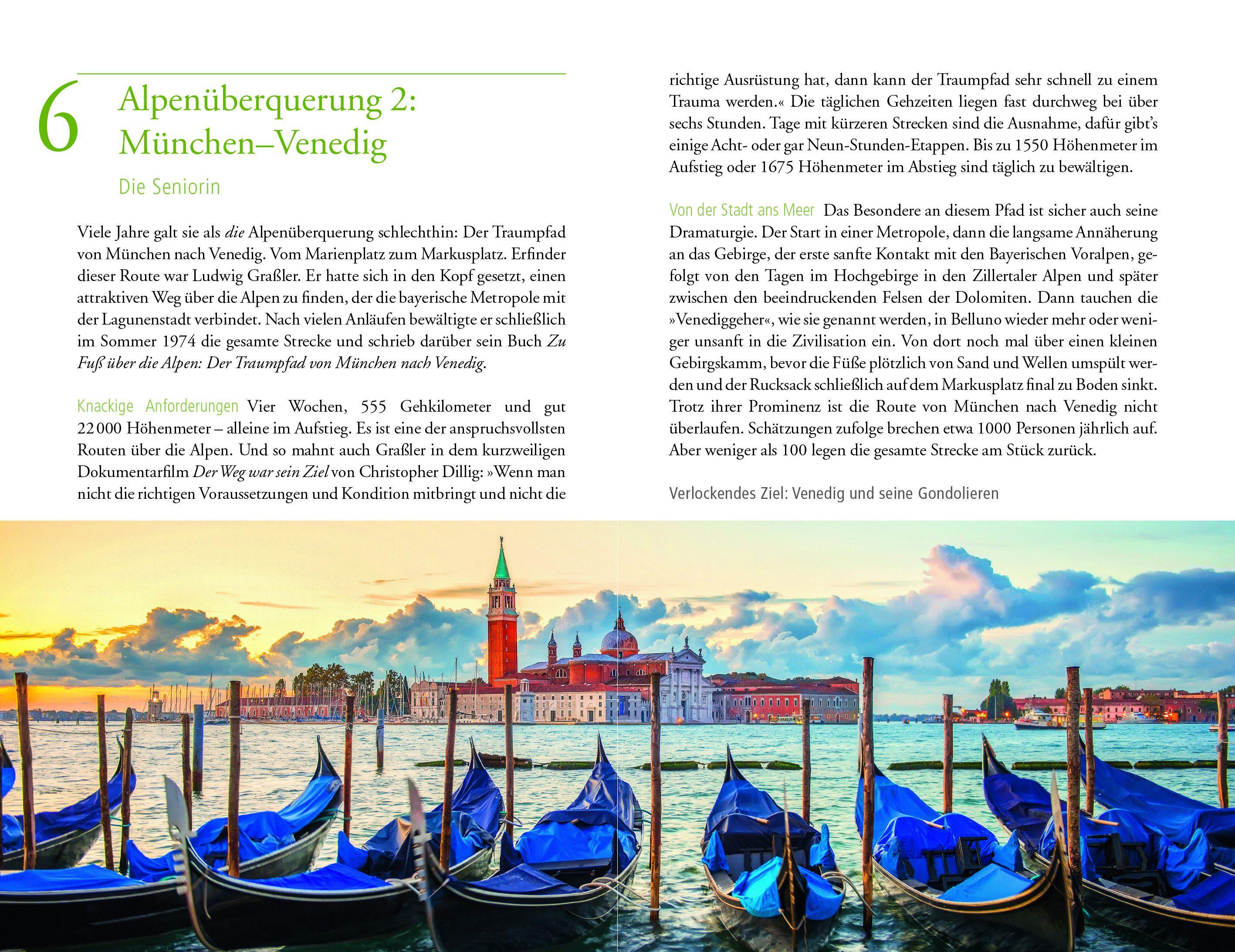 Beispielinhalt (Bild) 101 Dinge, die ein Alpenüberquerer wissen muss