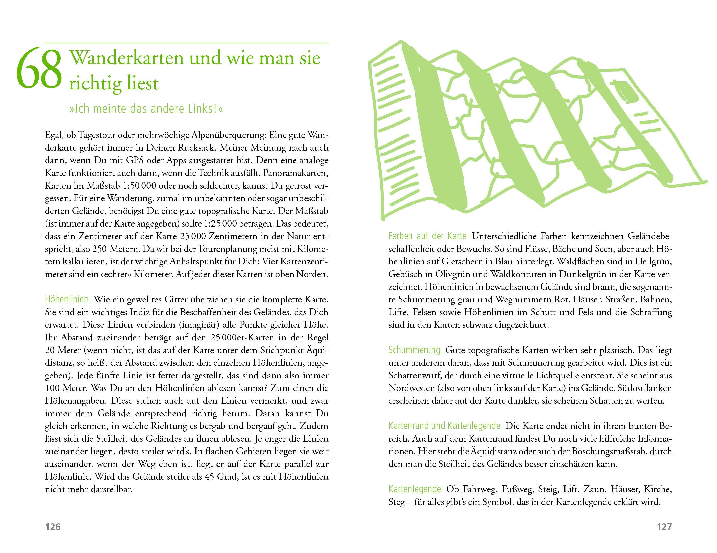 Beispielinhalt (Bild) 101 Dinge, die ein Alpenüberquerer wissen muss