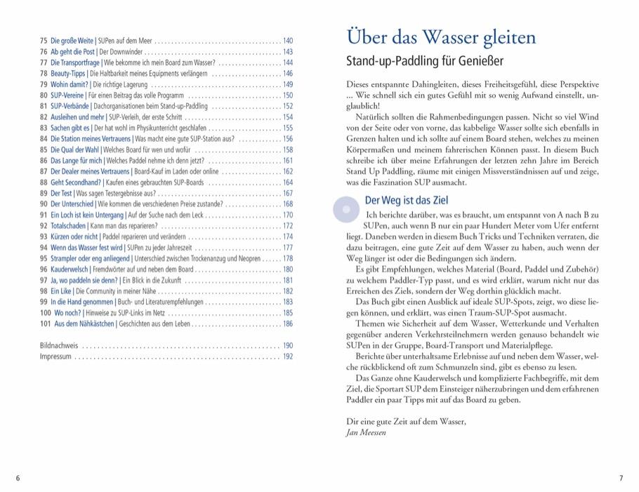 Beispielinhalt (Bild) 101 Dinge, die ein Stand-Up-Paddler wissen muss